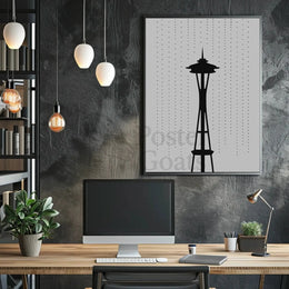 Seattle's Iconic Space Needle Travel Poster PosterGoat