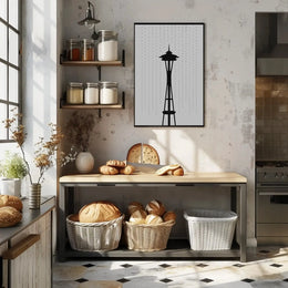 Seattle's Iconic Space Needle Travel Poster PosterGoat