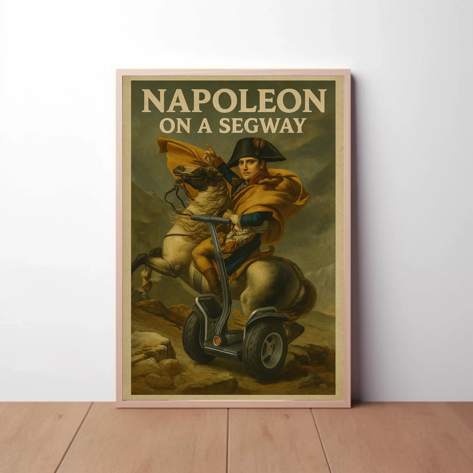 Segway Humor Historical Figure Parody Poster PosterGoat