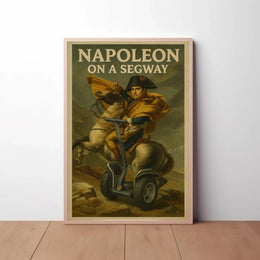 Segway Humor Historical Figure Parody Poster PosterGoat