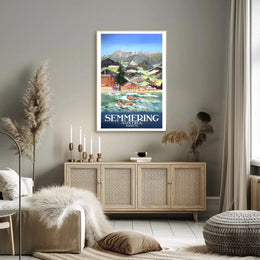 Semmering Austria Scenic Adventure Mid-Century Travel Poster PosterGoat