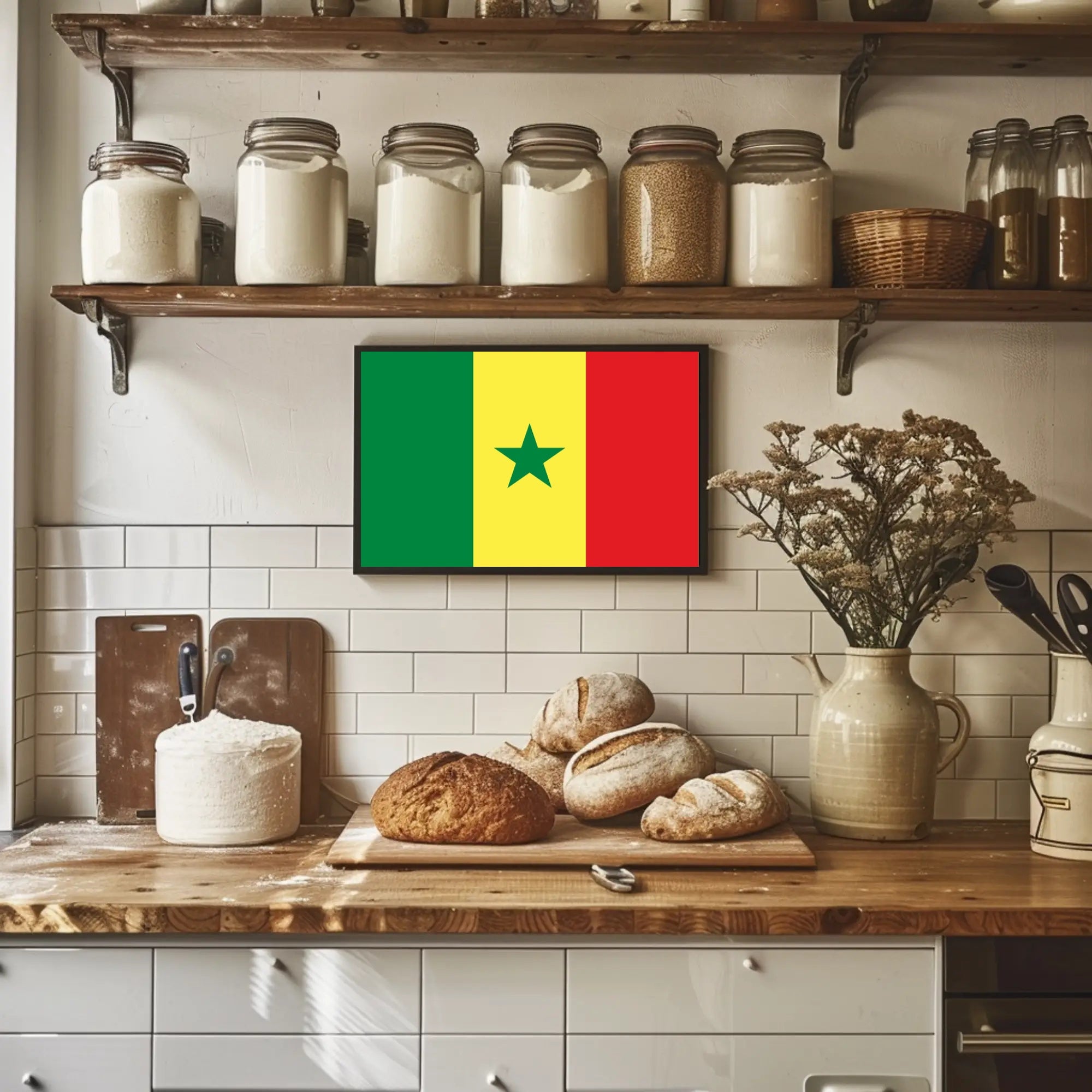 Senegal National Flag Decorative Art Country Flag Poster PosterGoat