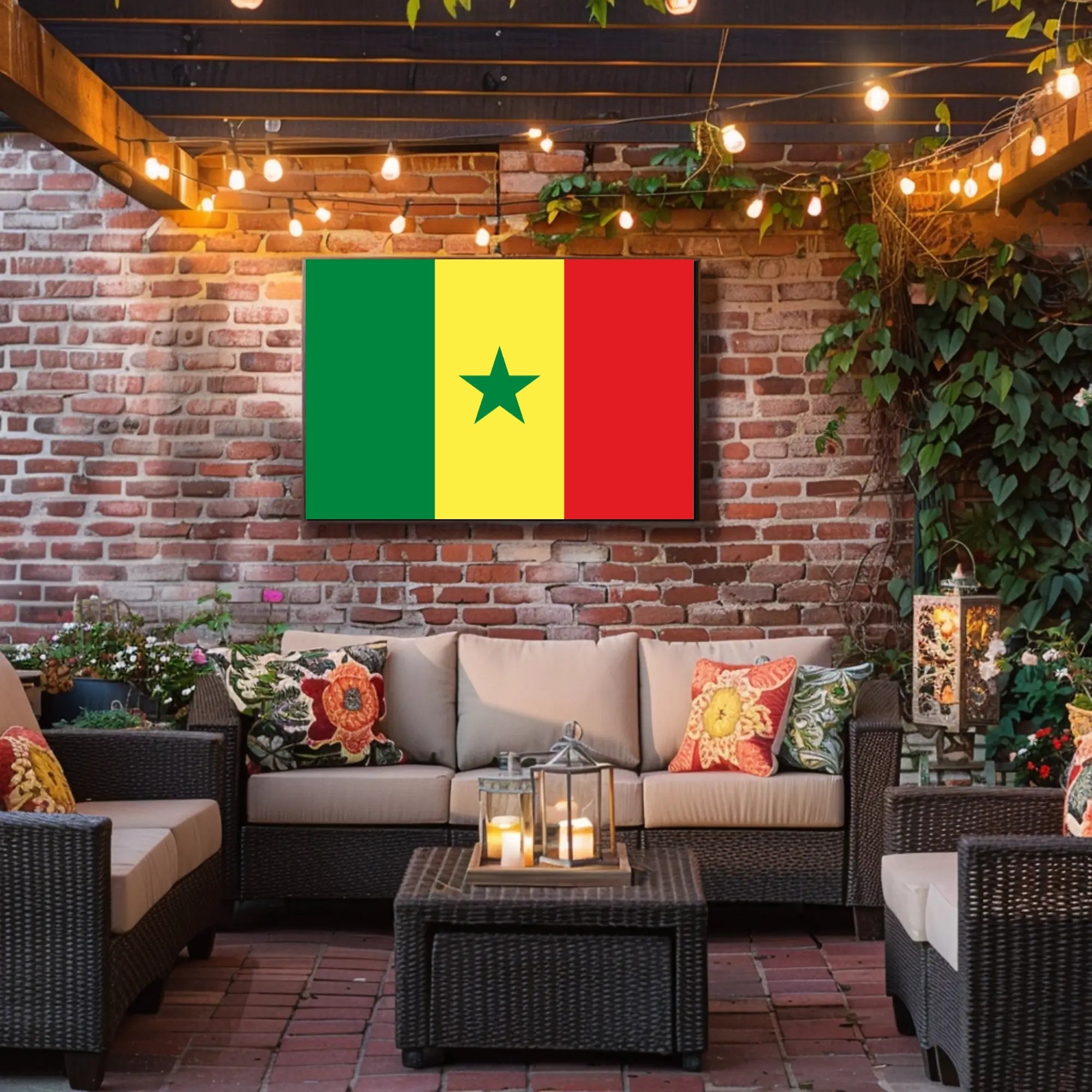 Senegal National Flag Decorative Art Country Flag Poster PosterGoat