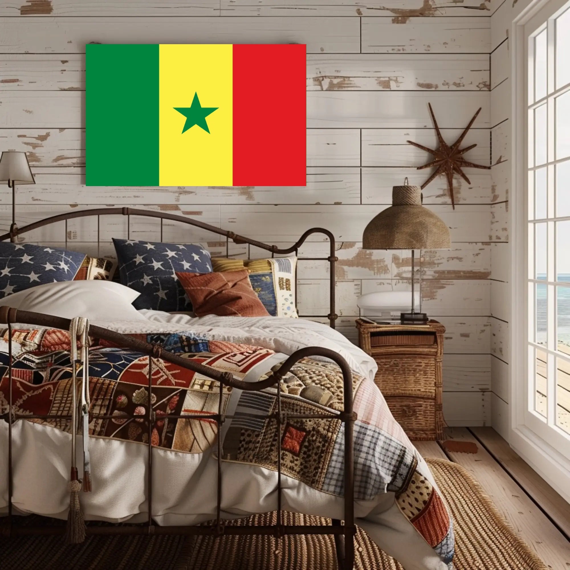Senegal National Flag Decorative Art Country Flag Poster PosterGoat