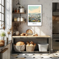 Seoul Cityscape with N Seoul Tower Urban or Cityscape Poster PosterGoat