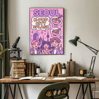 Seoul K-pop Vibes Pop Culture Poster PosterGoat