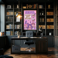 Seoul K-pop Vibes Pop Culture Poster PosterGoat