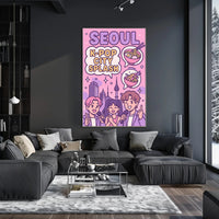 Seoul K-pop Vibes Pop Culture Poster PosterGoat