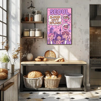Seoul K-pop Vibes Pop Culture Poster PosterGoat