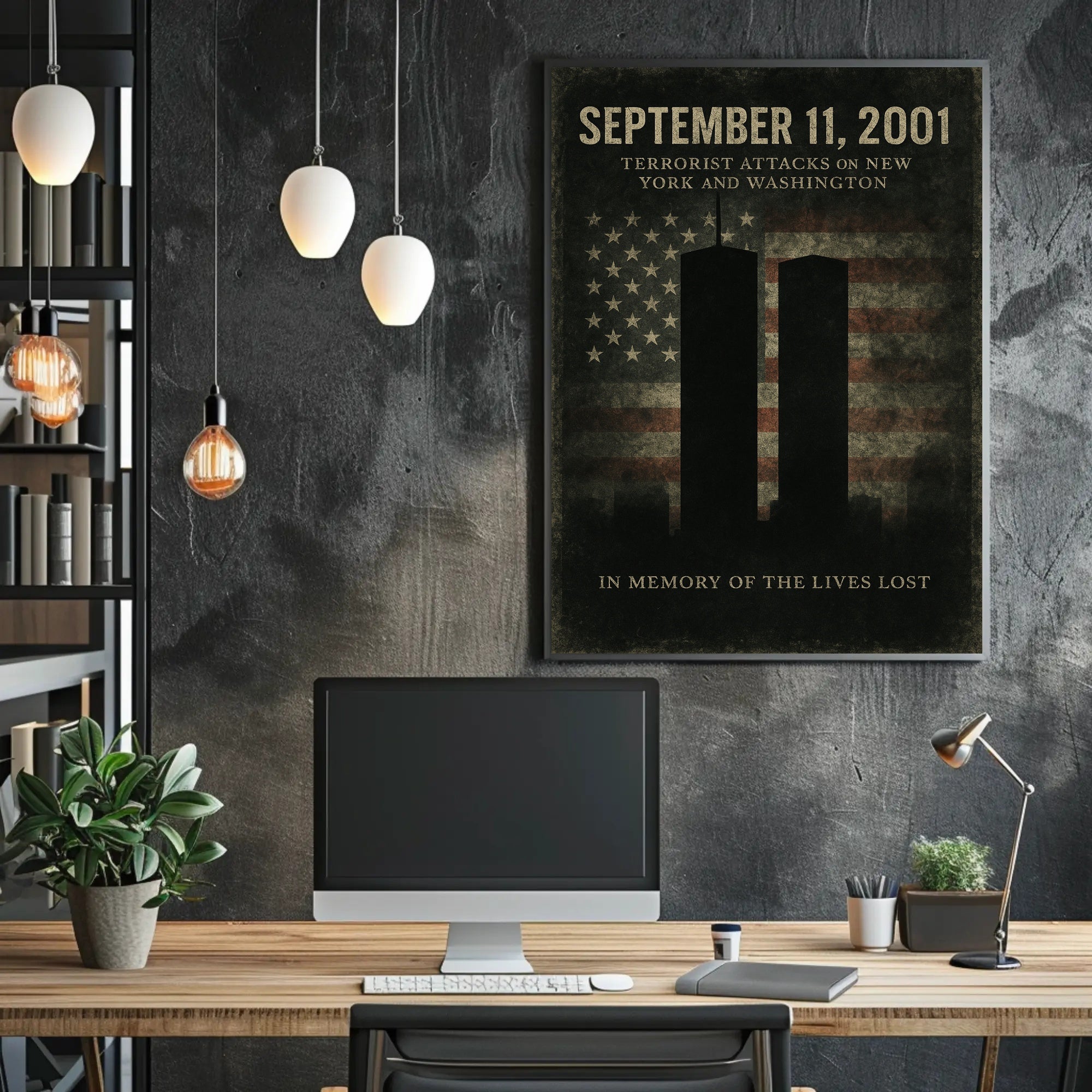 September 11, 2001 In Memory Poster PosterGoat