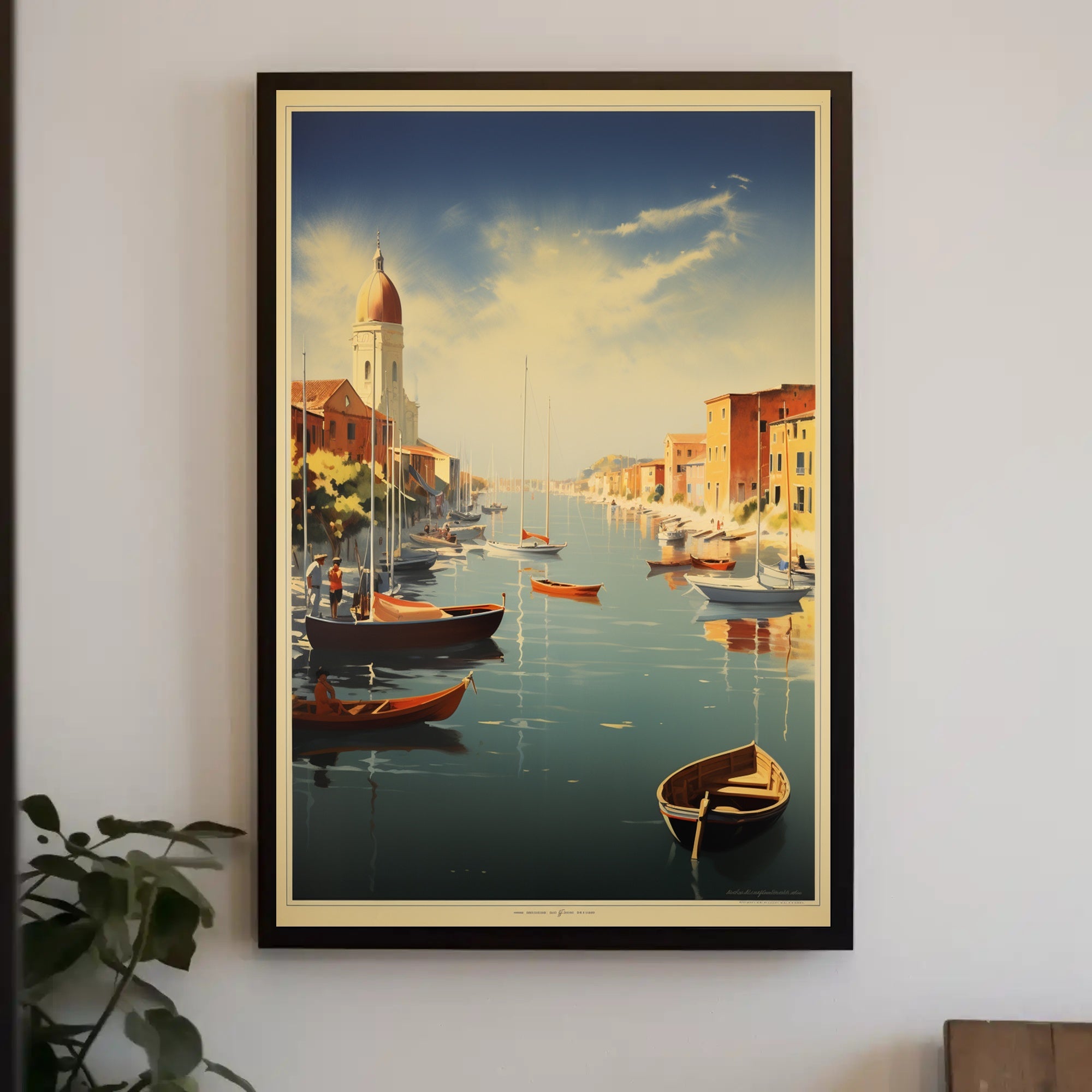 Serene Canal Landscape Art Print Travel Poster PosterGoat