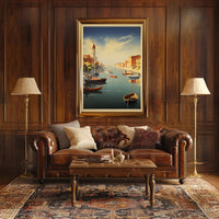 Serene Canal Landscape Art Print Travel Poster PosterGoat