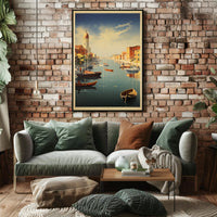 Serene Canal Landscape Art Print Travel Poster PosterGoat