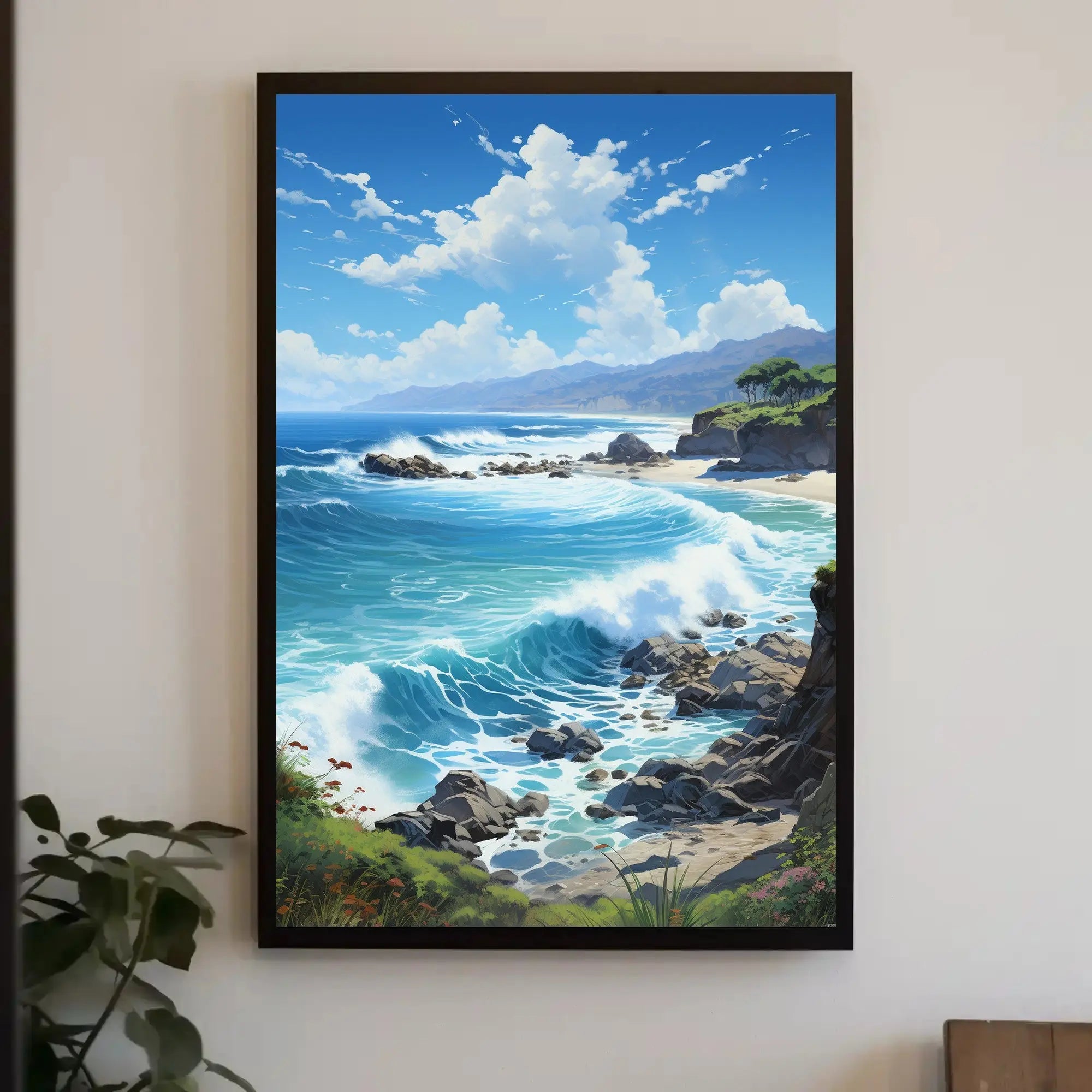 Serene Coastal Escape Landscape National Park Poster PosterGoat