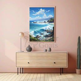 Serene Coastal Escape Landscape National Park Poster PosterGoat