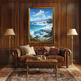 Serene Coastal Escape Landscape National Park Poster PosterGoat