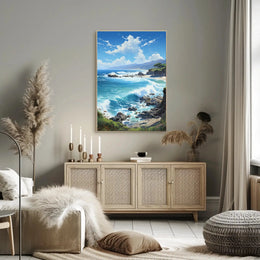 Serene Coastal Escape Landscape National Park Poster PosterGoat