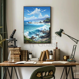 Serene Coastal Escape Landscape National Park Poster PosterGoat