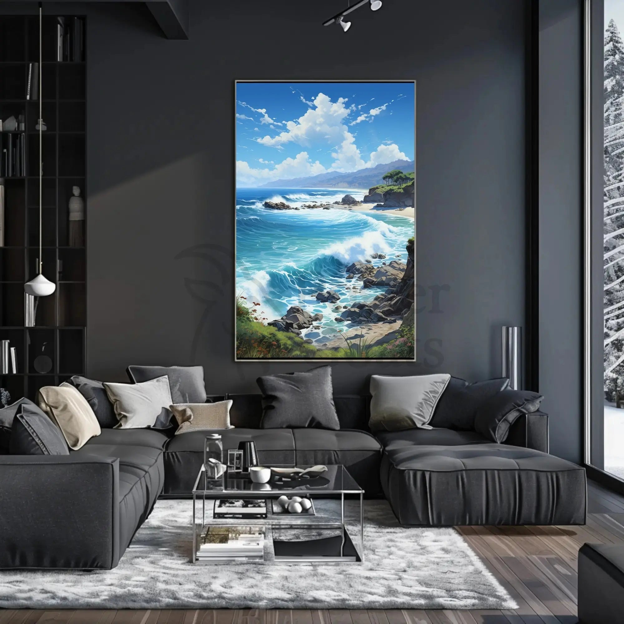 Serene Coastal Escape Landscape National Park Poster PosterGoat