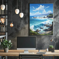 Serene Coastal Escape Landscape National Park Poster PosterGoat