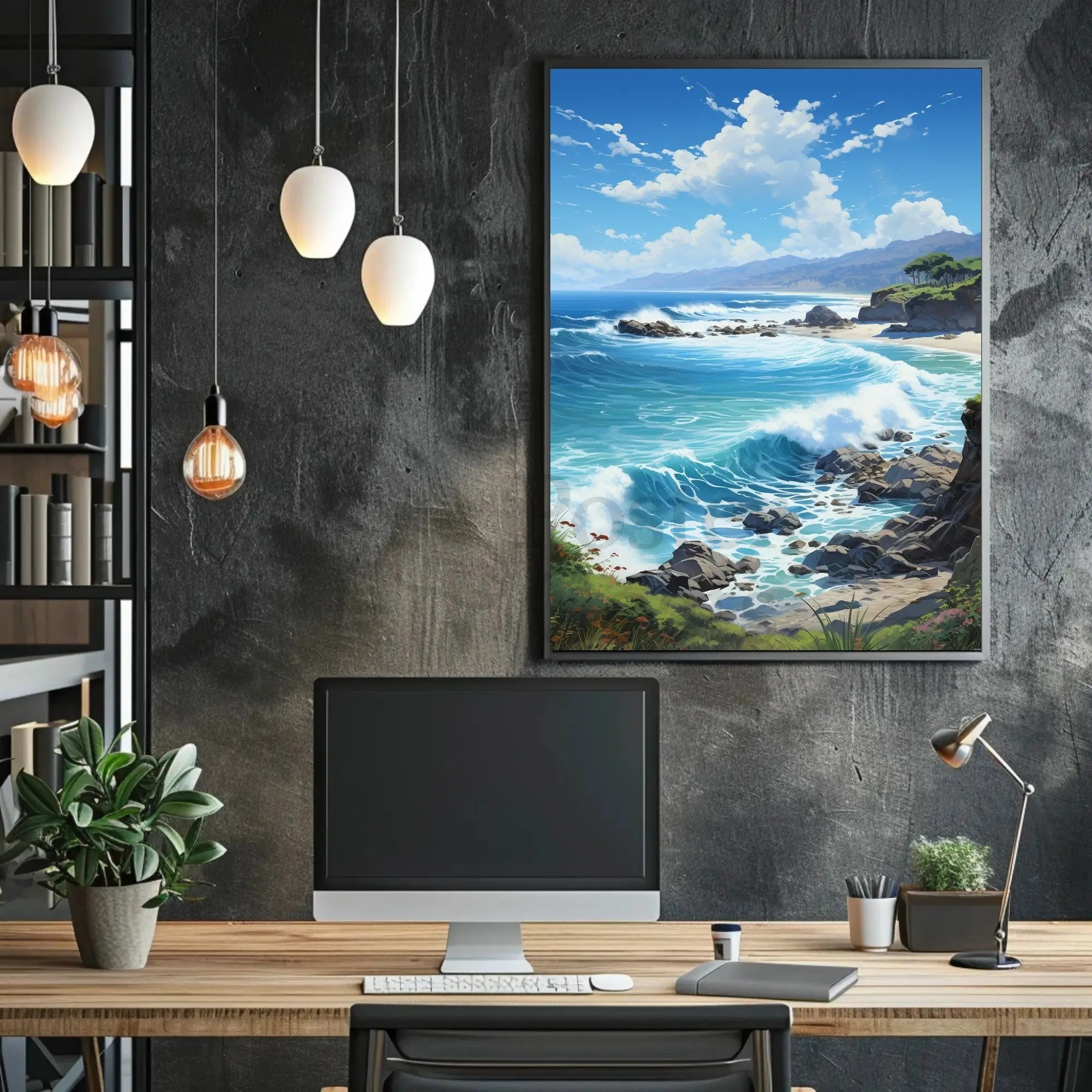 Serene Coastal Escape Landscape National Park Poster PosterGoat