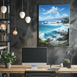Serene Coastal Escape Landscape National Park Poster PosterGoat