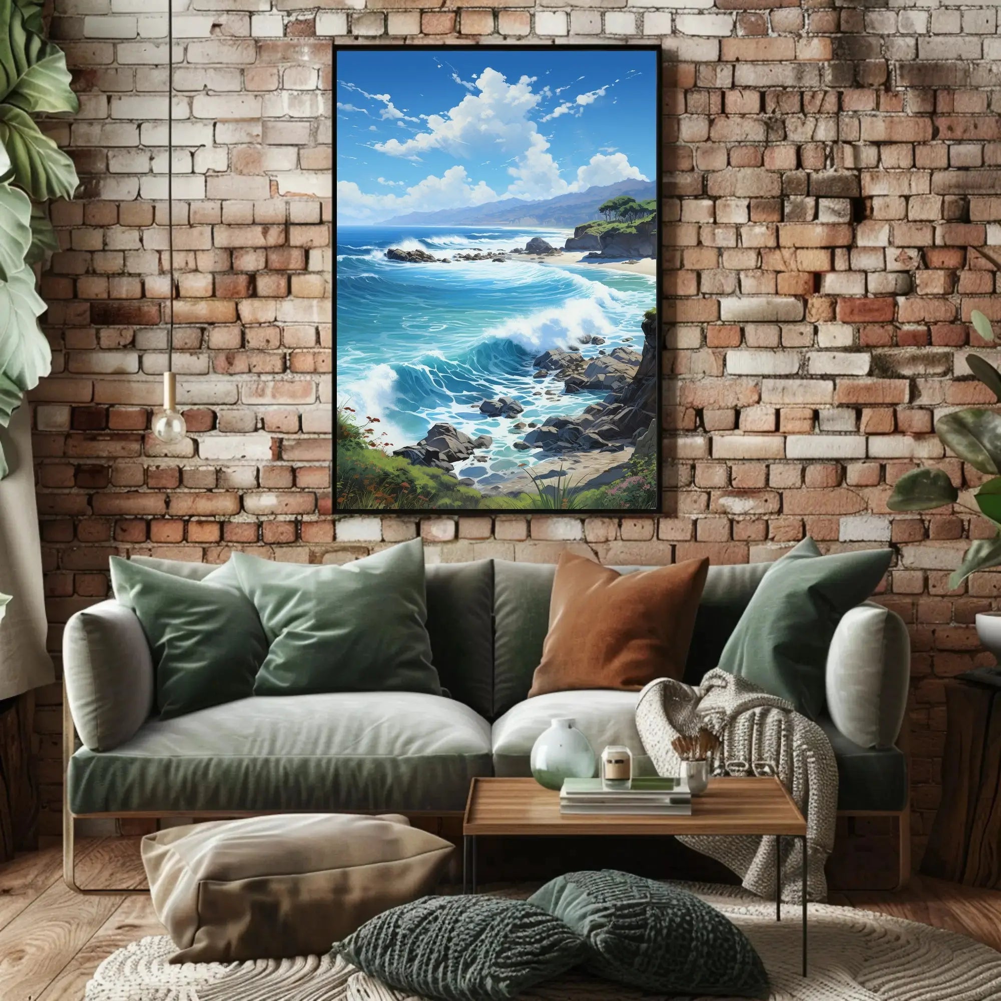 Serene Coastal Escape Landscape National Park Poster PosterGoat