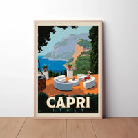 Serene Coastal Getaway in Capri Travel Poster PosterGoat