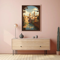 Serene European Architecture Travel Poster PosterGoat
