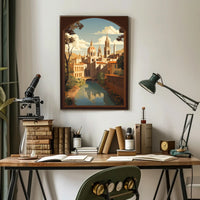 Serene European Architecture Travel Poster PosterGoat
