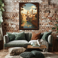 Serene European Architecture Travel Poster PosterGoat