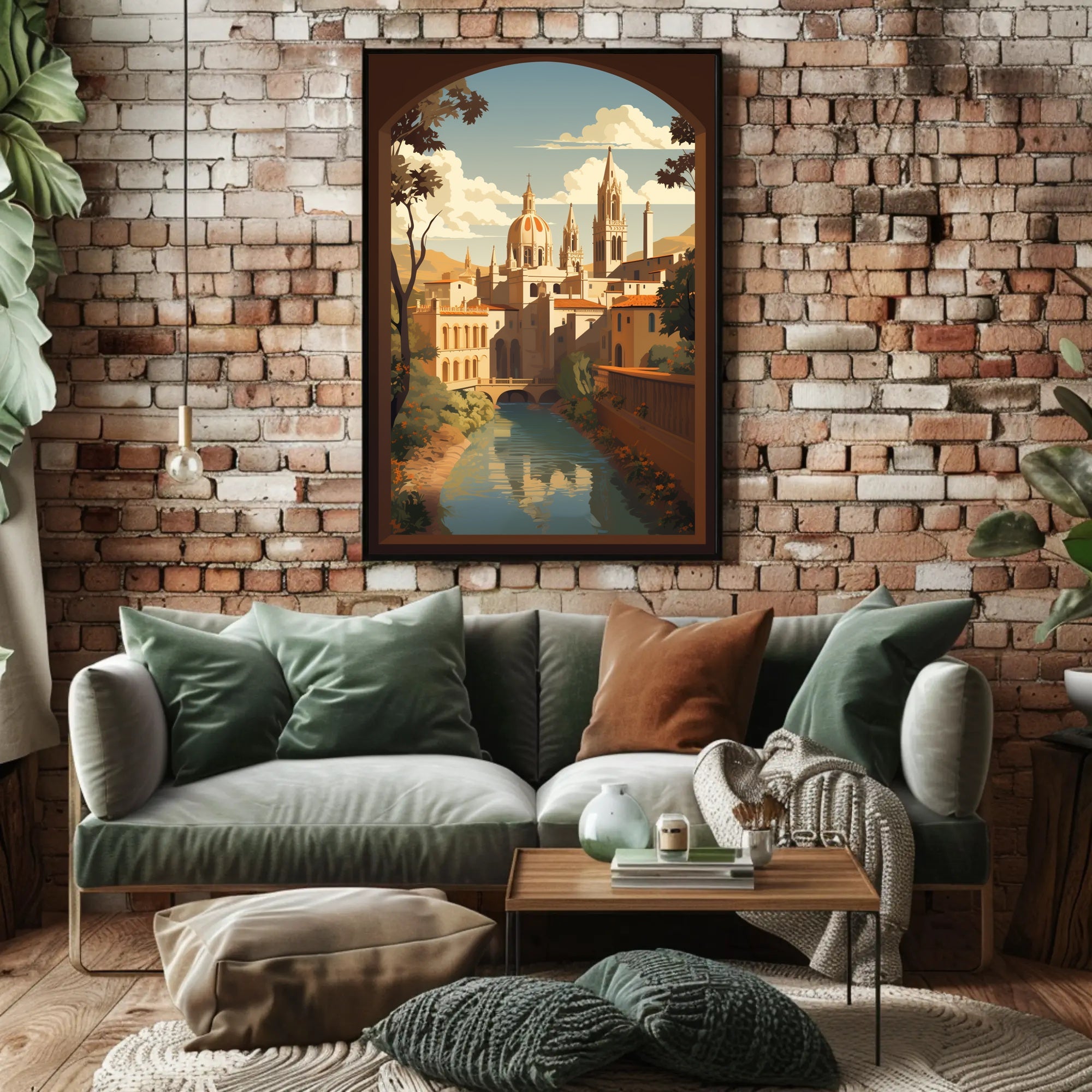 Serene European Architecture Travel Poster PosterGoat
