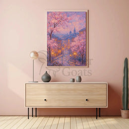 Serene European City Street Impressionism: Cultural or Heritage Poster PosterGoat