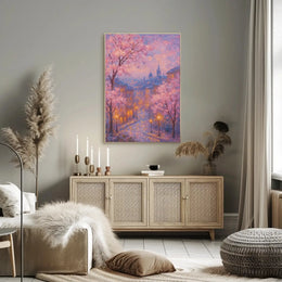 Serene European City Street Impressionism: Cultural or Heritage Poster PosterGoat