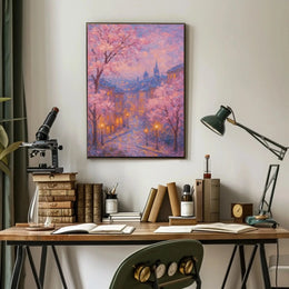 Serene European City Street Impressionism: Cultural or Heritage Poster PosterGoat
