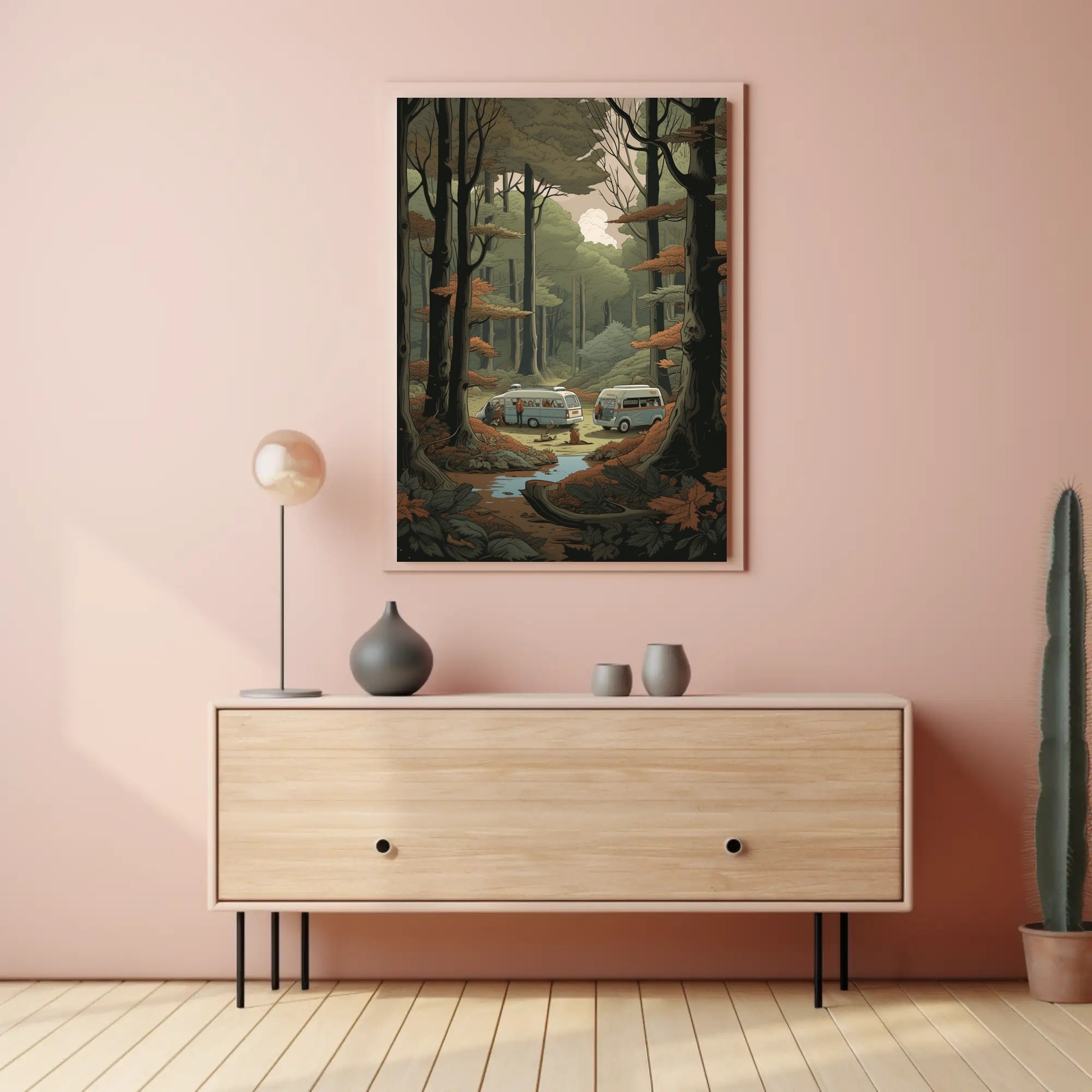 Serene Forest Adventure Scene - National Park Poster PosterGoat