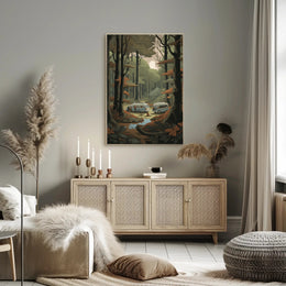 Serene Forest Adventure Scene - National Park Poster PosterGoat
