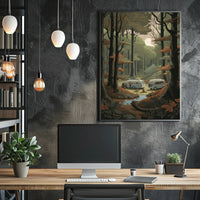 Serene Forest Adventure Scene - National Park Poster PosterGoat