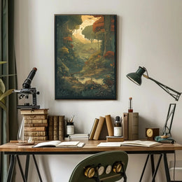 Serene Forest Escape Cultural or Heritage Poster PosterGoat
