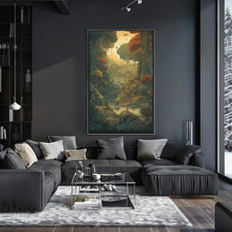Serene Forest Escape Cultural or Heritage Poster PosterGoat
