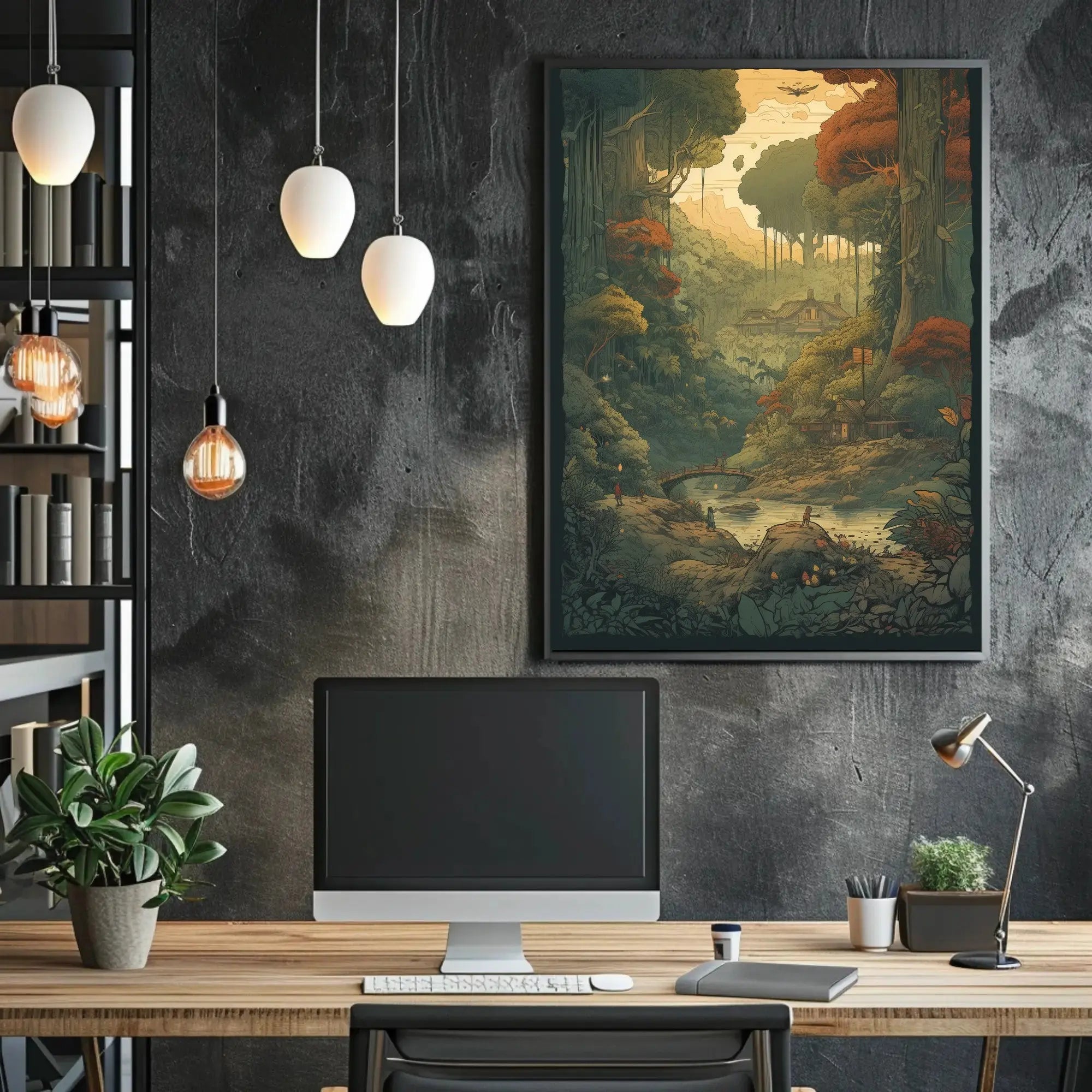 Serene Forest Escape Cultural or Heritage Poster PosterGoat