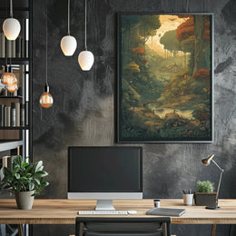 Serene Forest Escape Cultural or Heritage Poster PosterGoat