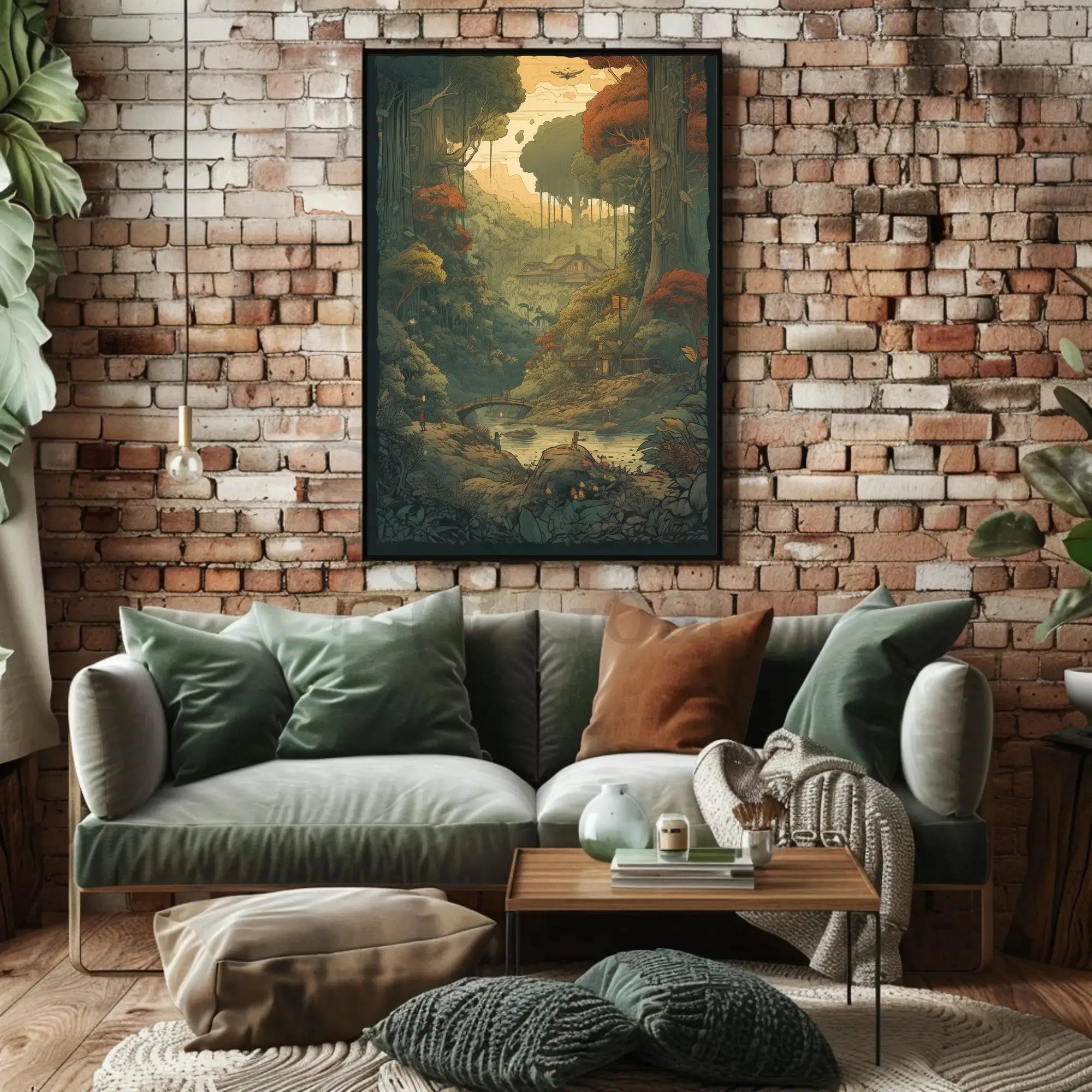 Serene Forest Escape Cultural or Heritage Poster PosterGoat