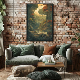 Serene Forest Escape Cultural or Heritage Poster PosterGoat