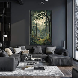 Serene Forest Escape Illustration National Park Poster PosterGoat