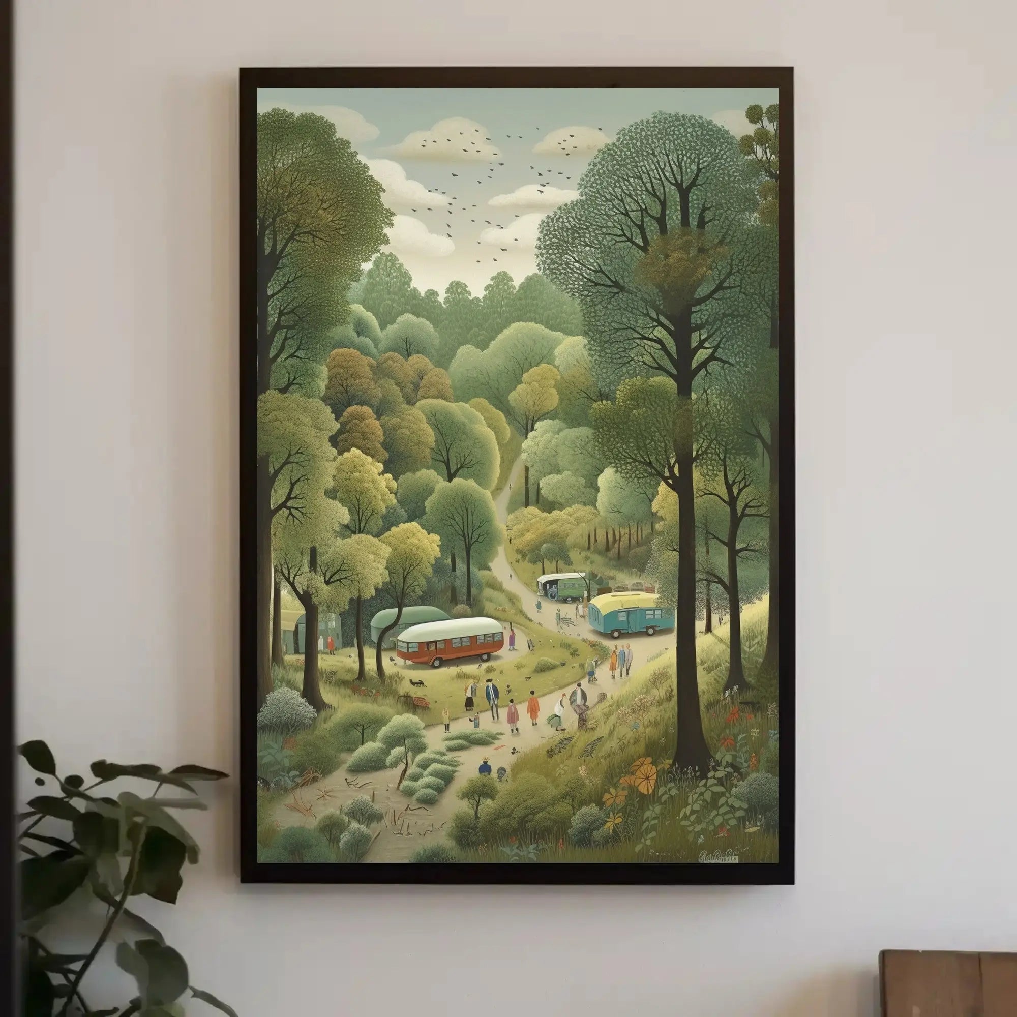Serene Forest Retreat Vintage National Park Poster PosterGoat
