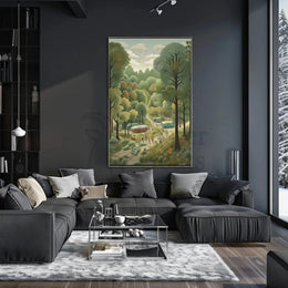 Serene Forest Retreat Vintage National Park Poster PosterGoat