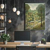 Serene Forest Retreat Vintage National Park Poster PosterGoat