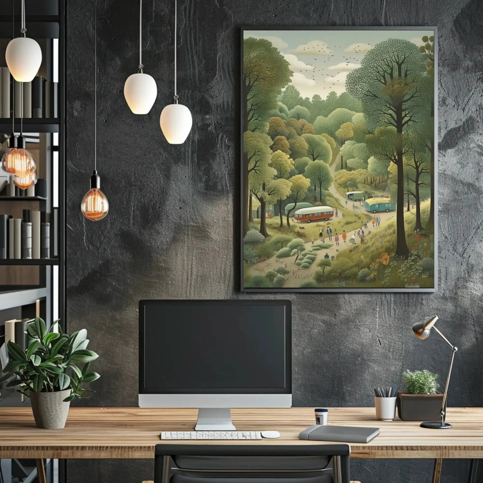 Serene Forest Retreat Vintage National Park Poster PosterGoat