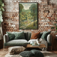 Serene Forest Retreat Vintage National Park Poster PosterGoat